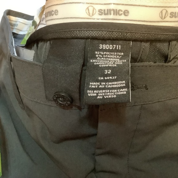 Sunice Shorts Men’s 32 Activitech Golf Moisture Wicking Black - Picture 4 of 10